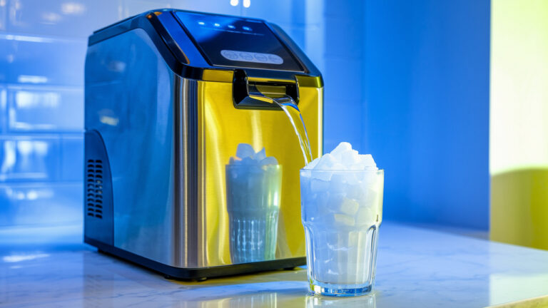 Countertop Nugget Ice Maker with Self Cleaning