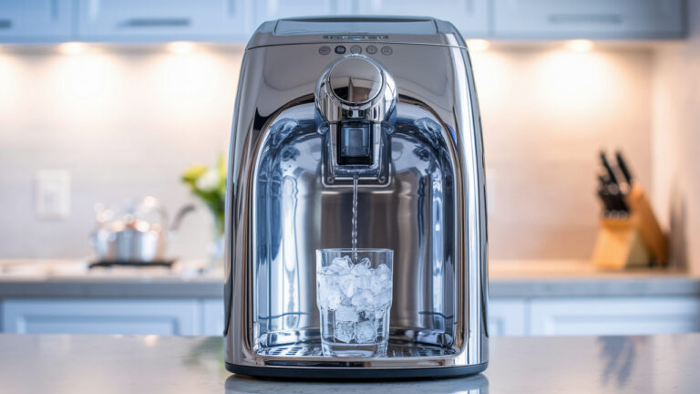 Nugget Ice Maker with Water Dispenser Combo