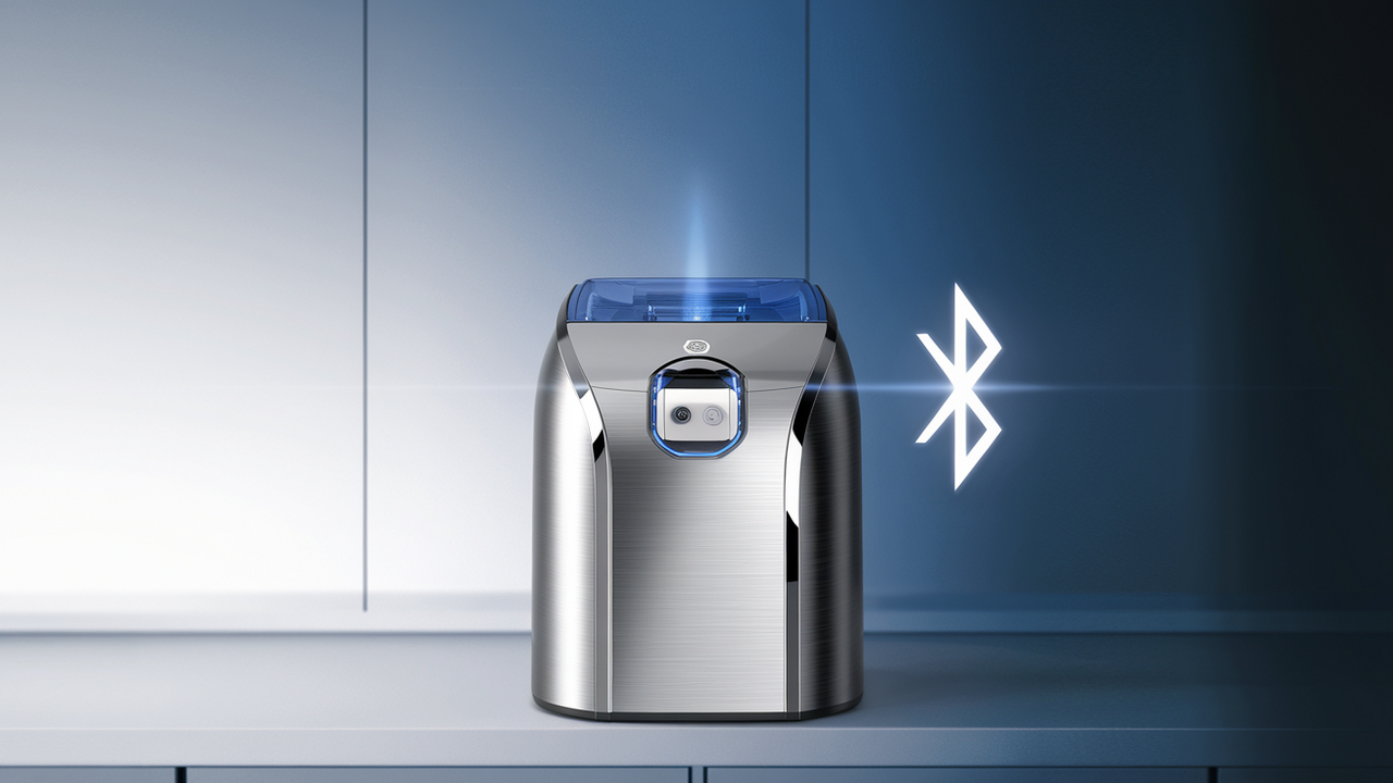 Nugget Ice Maker with Bluetooth Connectivity