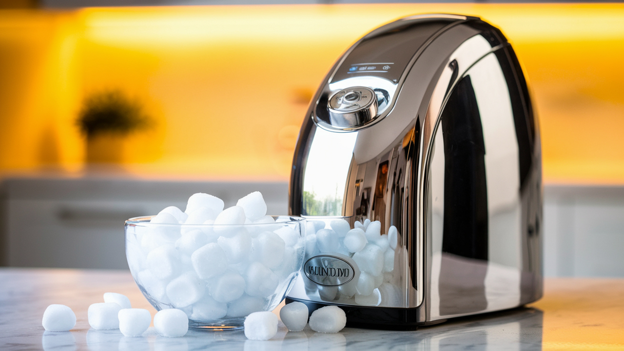 Nugget Ice Maker with Stainless Steel Finish