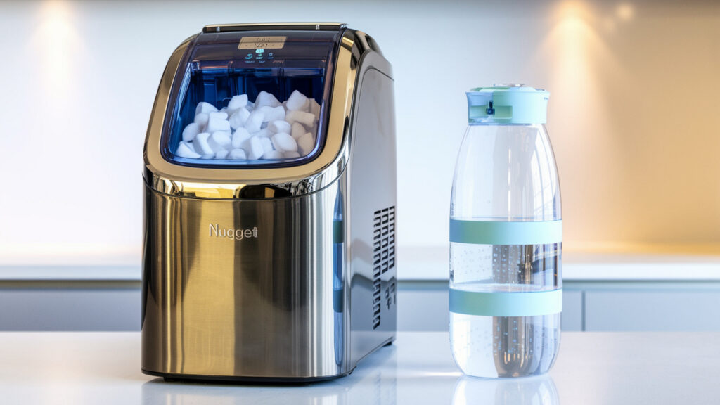 Nugget Ice Maker with Refillable Water Tank