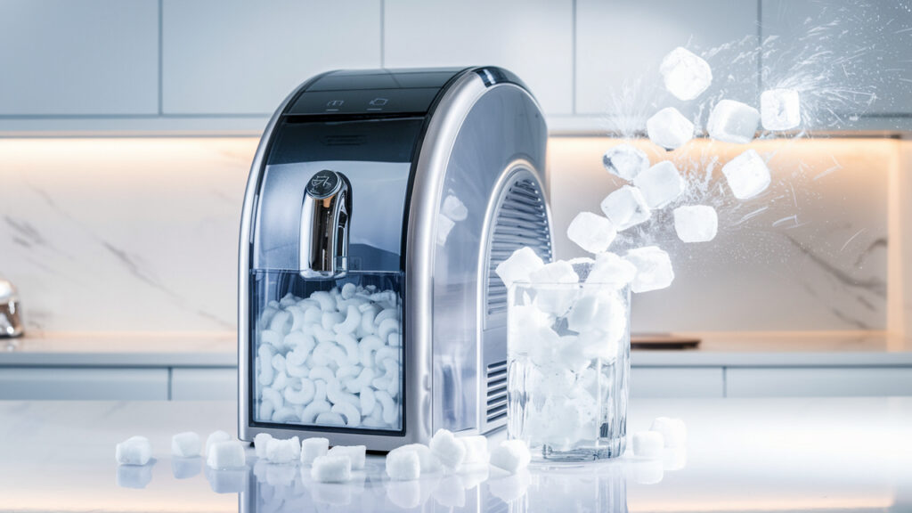 Nugget Ice Maker with Quick Freeze Technology