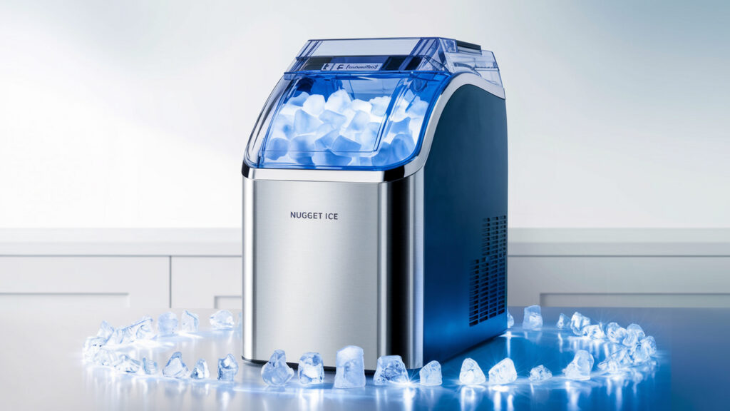 Nugget Ice Makers with Self-Cleaning Features for Hassle-Free Maintenance